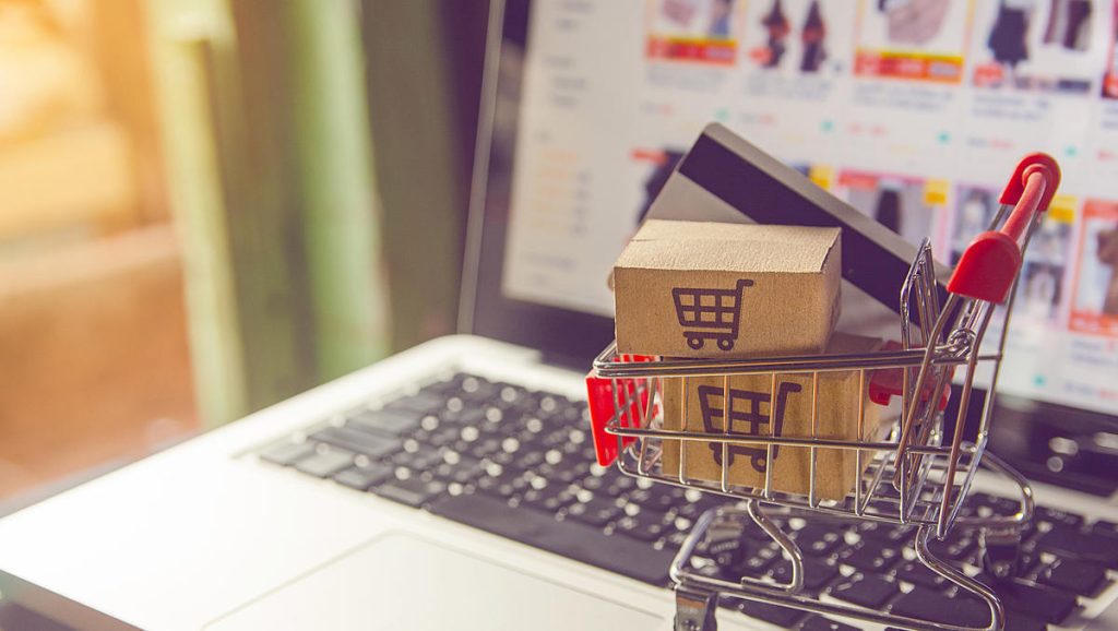 Shopping online concept
